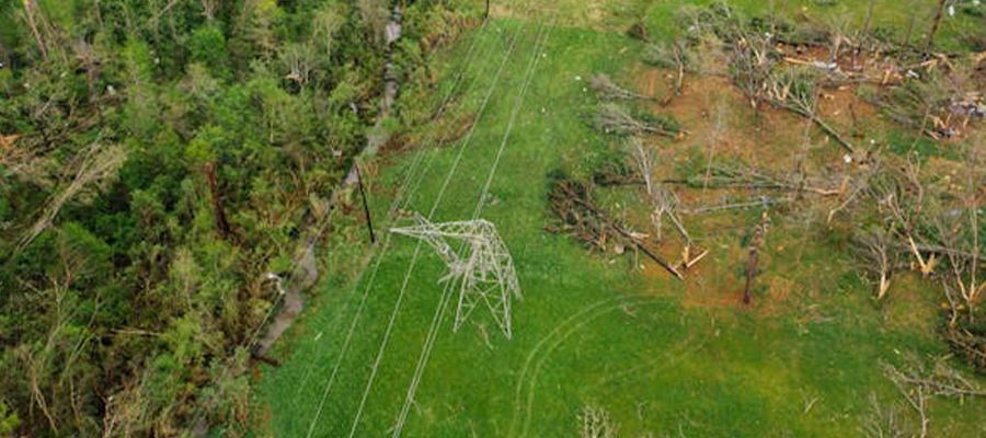 Using UVM for utility resilience is important to prepare for storms like the one pictured here.